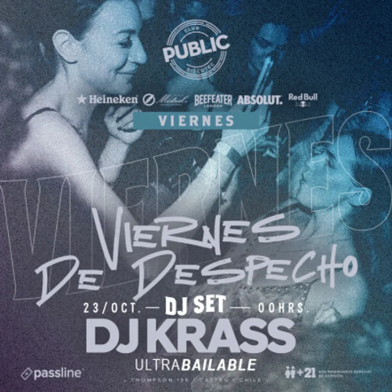 Ingreso Viernes 23 Octubre $7.000 (+Cargo)