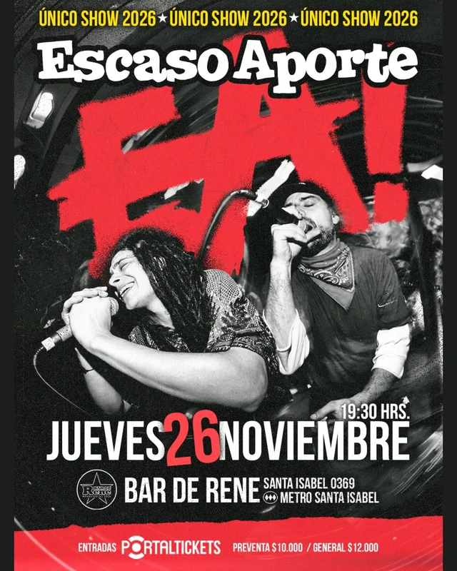 Vuelve: Escaso Aporte! Bar De René