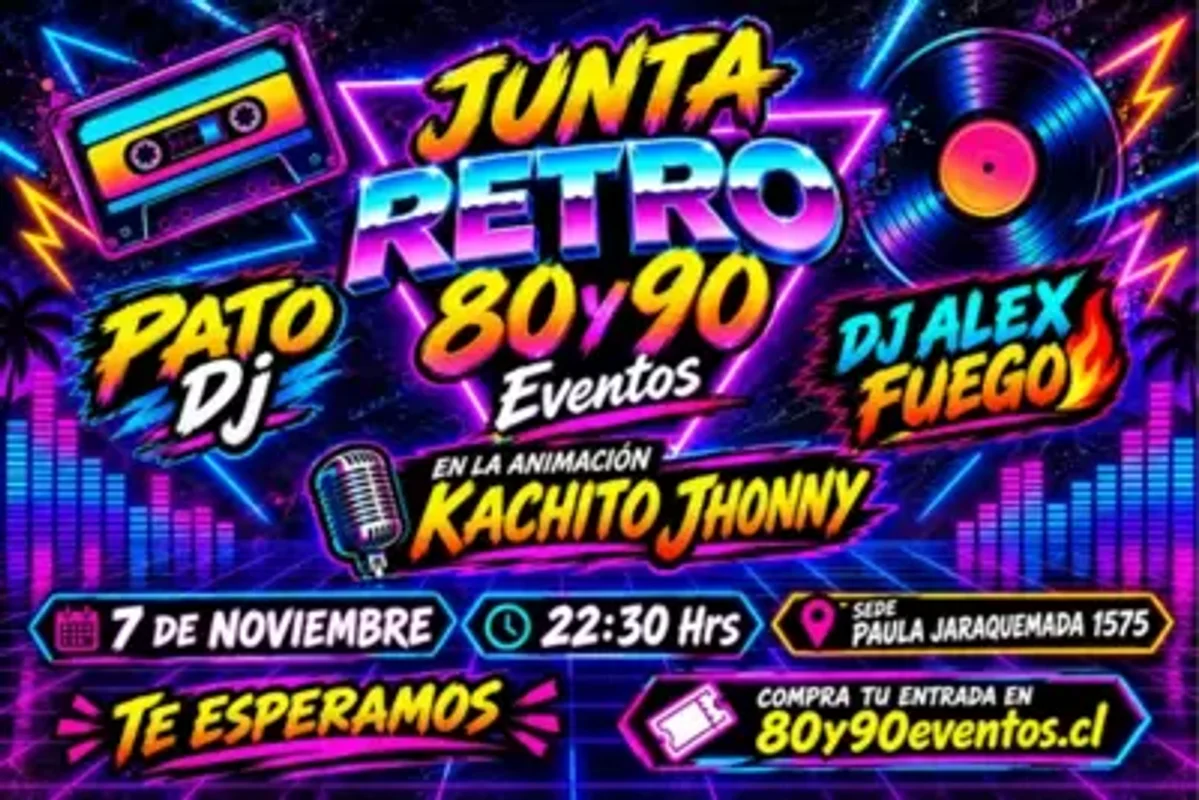 🪩🎉 ¡REVIVE LOS MEJORES ÉXITOS DE LOS 80 Y 90! 🎶🔥7 de Noviembre
