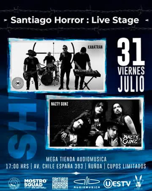 Santiago Horror Live Stage & Audiomusica Presentan: Kanatran + Nazty Gunz En Audiomusica Ñuñoa