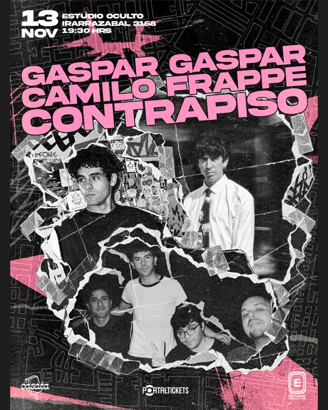 Gaspar Gaspar + Camilo Frappe + Contrapiso En Estudio Oculto