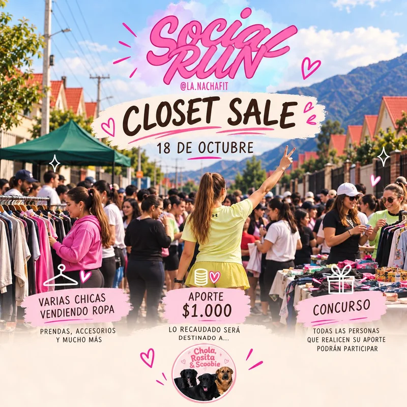 🏃🏼♀️Social Run + Closet Sale 👚
