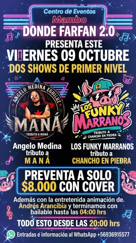 Tributo a Maná y Chancho en Piedra