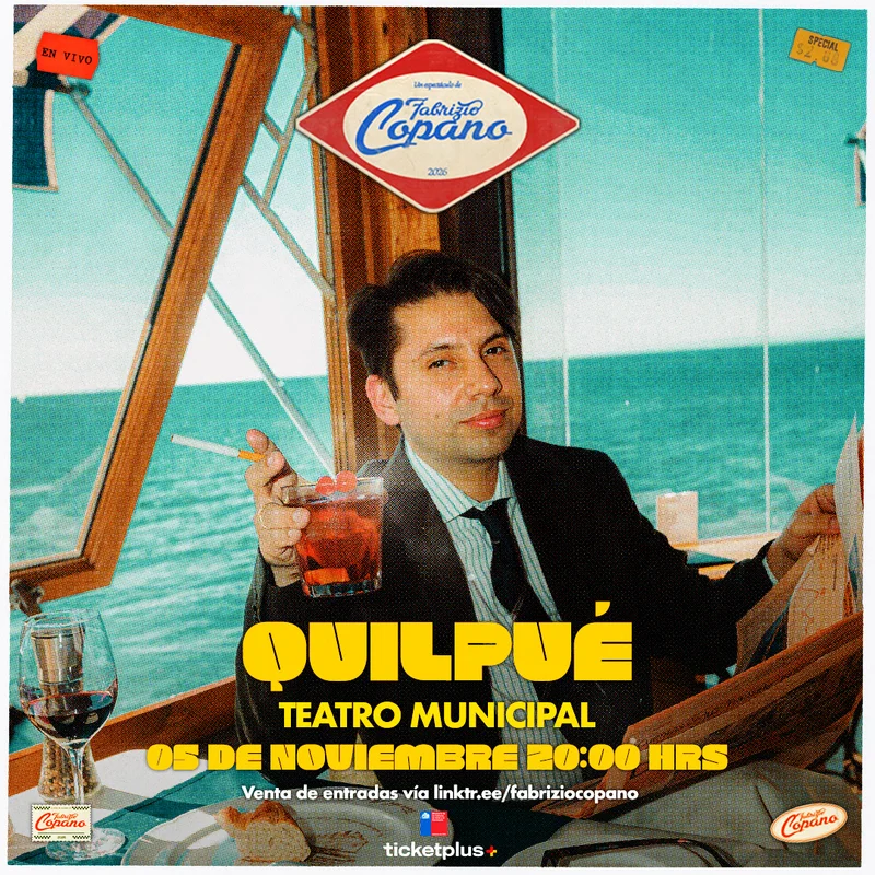 Fabrizio Copano / Quilpué / Teatro Municipal / 05 De Noviembre / 20:00 Hrs