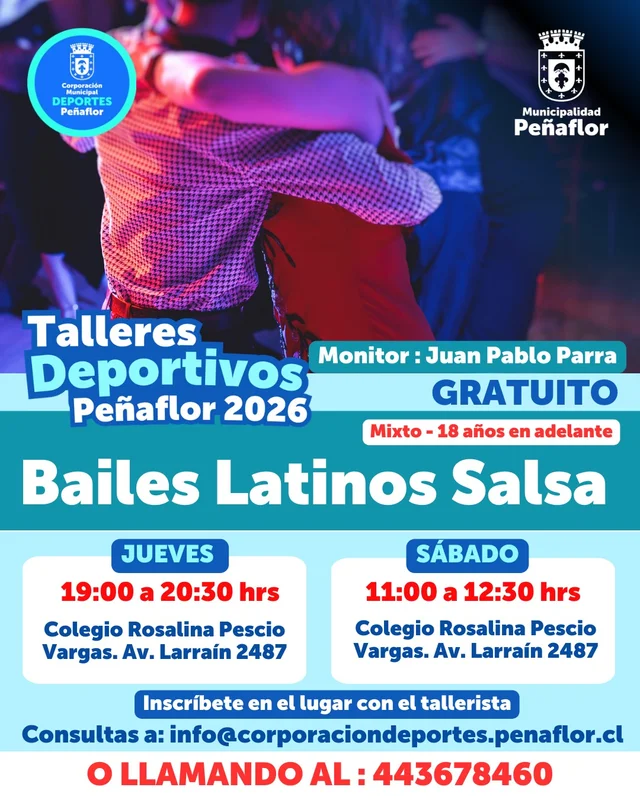 Taller de Bailes Latinos Salsa