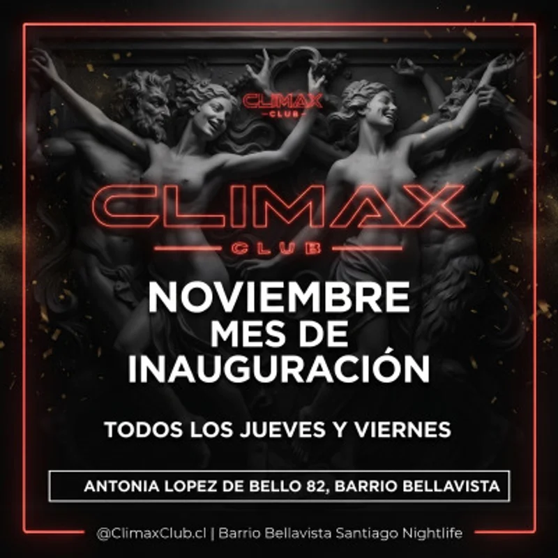 ClimaxClub.cl 🎊 Mes de Inauguración 🎊