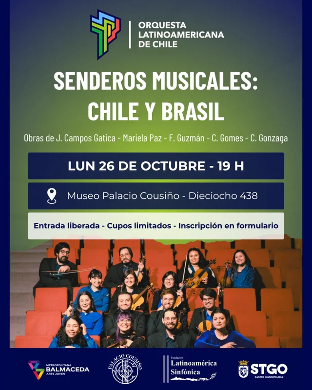 Concierto Olch Senderos Musicales: Chile Y Brasil - Palacio Cousiño