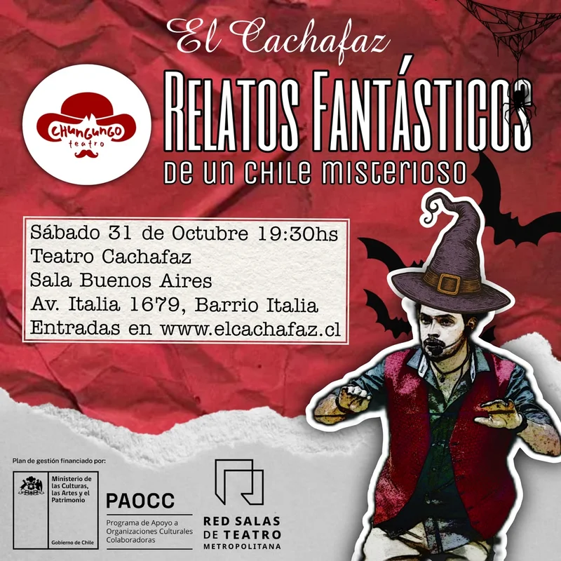 Ciclo de teatro-Relatos Fantasticos-Sabado 31 de Octubre 19:30 hrs