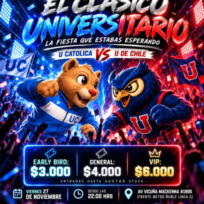 ❗️EL CLÁSICO UNIVERSITARIO❗️- U Catolica 🆚 U de Chile - La FIESTA que estabas esperando