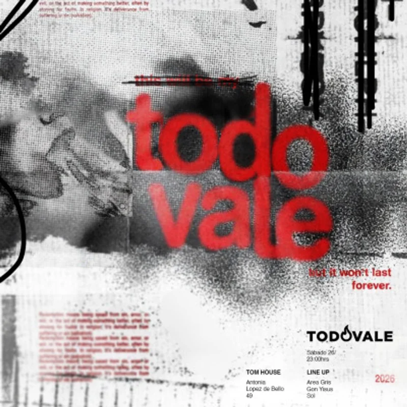 Fiesta Todo Vale en Tom House Club - Sabado 26 Sept