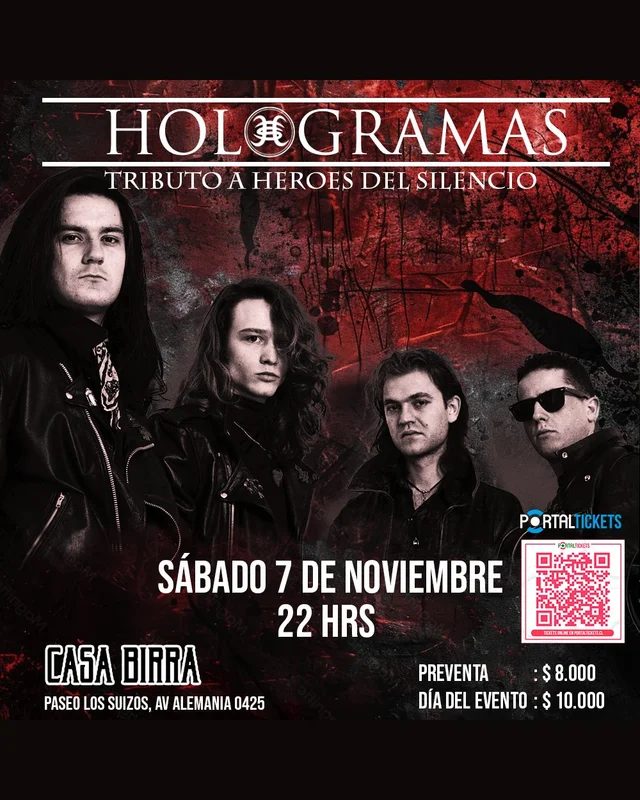 Hologramas: Tributo A Héroes Del Silencio En Casa Birra, Temuco