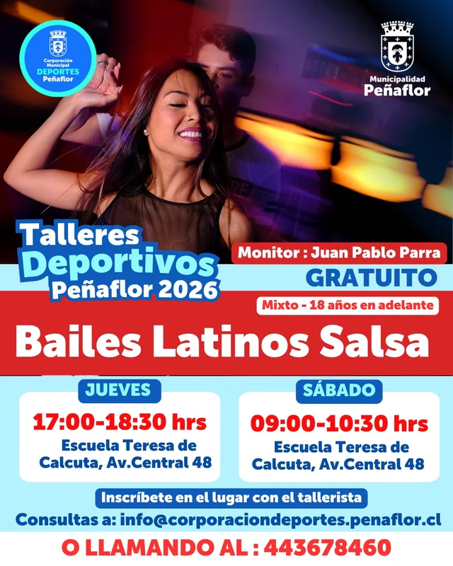 Taller de Bailes Latinos Salsa