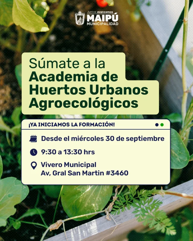 Academia Presencial de Huertos Urbanos Agroecológicos