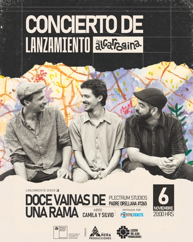 La Algarrobina: Concierto De Lanzamiento «Doce Vainas De Una Rama» En Plectrum Studio
