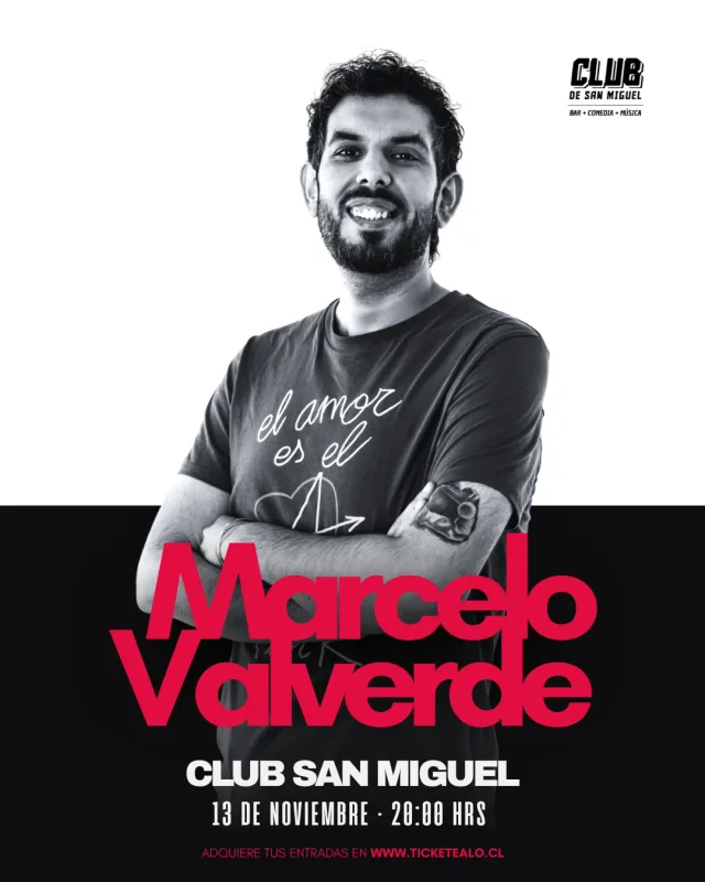 Marcelo Valverde En El Club San Miguel 13 De Noviembre 20:00 Hrs