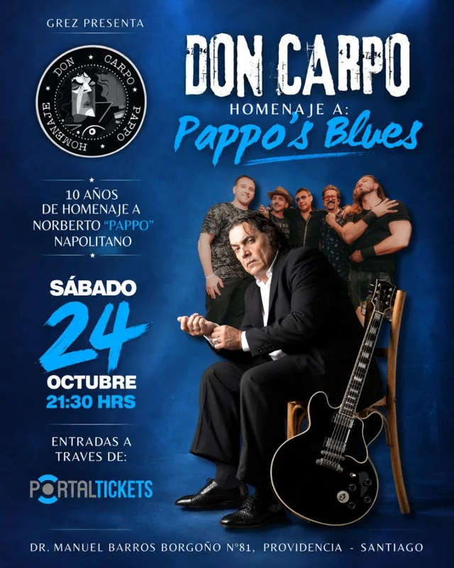 Homenaje A Pappo'S Blues ⚡ 24 De Octubre En Bar Grez