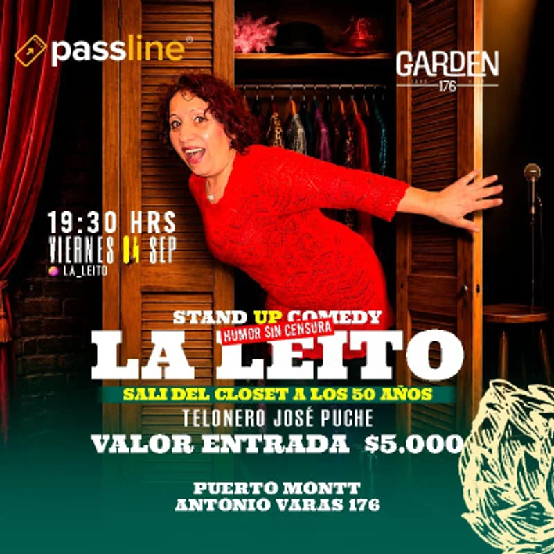 Salí del clóset, stand up comedy La Leito de Puerto Montt