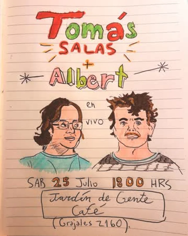 Tomás Salas Y Albert En Jardin De Gente