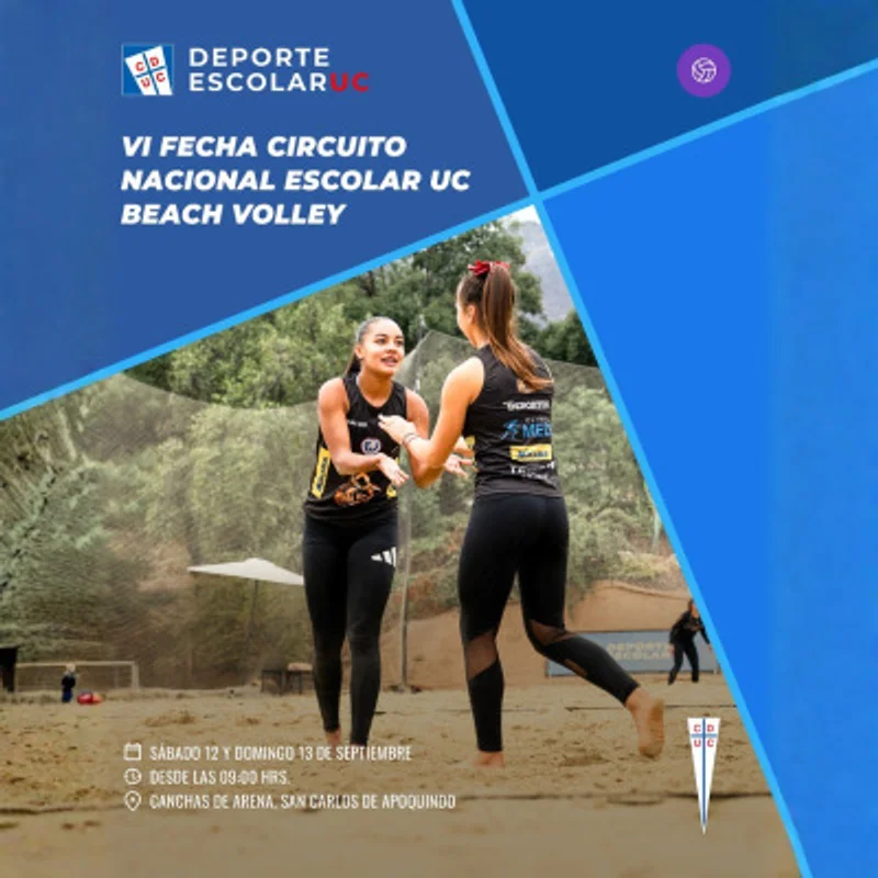 6ta Fecha Circuito Nacional Escolar UC Beach Volley 2026