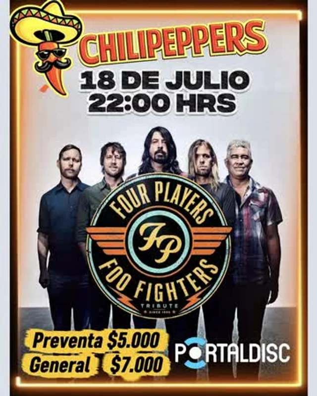 Four Players: Tributo A Foo Fighters En Chilipeppers, Temuco