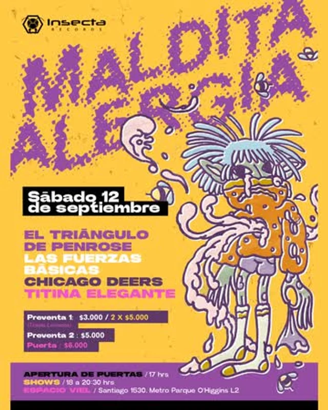 Insecta Presenta : Maldita Alergia En Espacio Viel