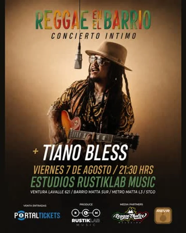 Tiano Bless Reggae En El Barrio En Rustiklab