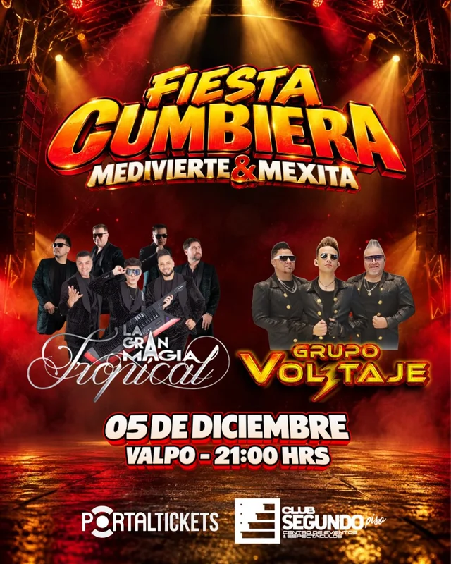 Fiesta Cumbiera Medivierte & Mexita - Club Segundo Piso - 05 De Diciembre 2026