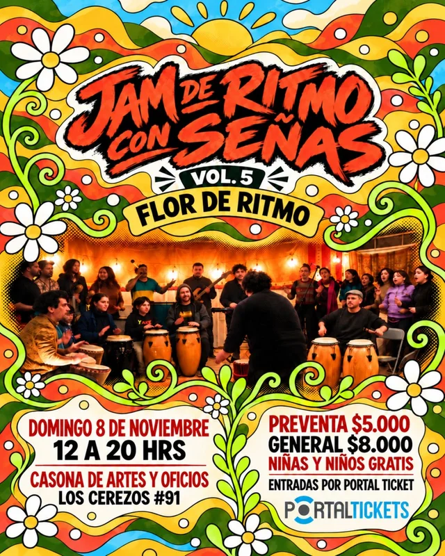 Jam De Ritmo Con Señas Vol.5 Flor De Ritmo En Casona De Artes Y Oficios