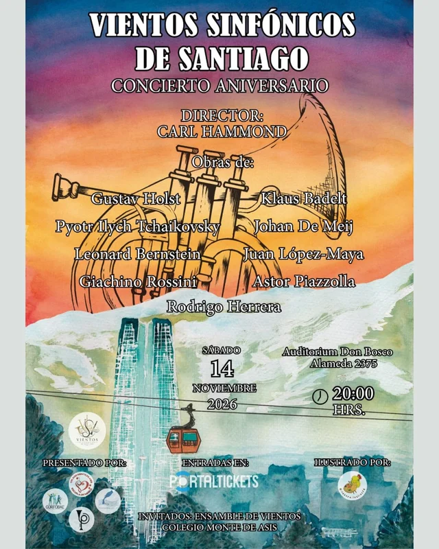 Vientos Sinfonicos De Santiago Concierto De Aniversario En Auditorium Don Bosco