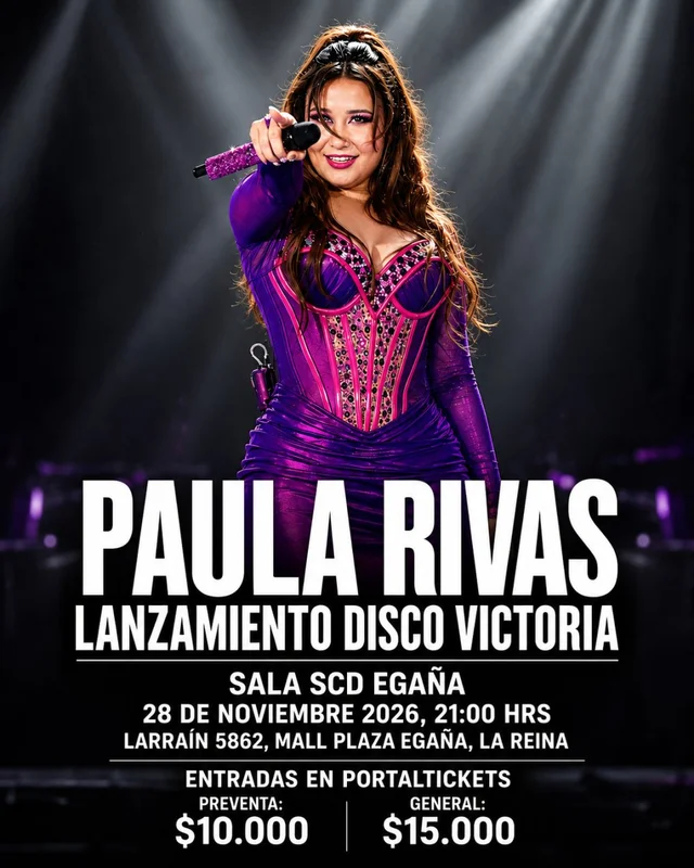 Paula Rivas: Lanzamiento Álbum “Victoria” | 16 Años De Carrera En Sala Scd Egaña