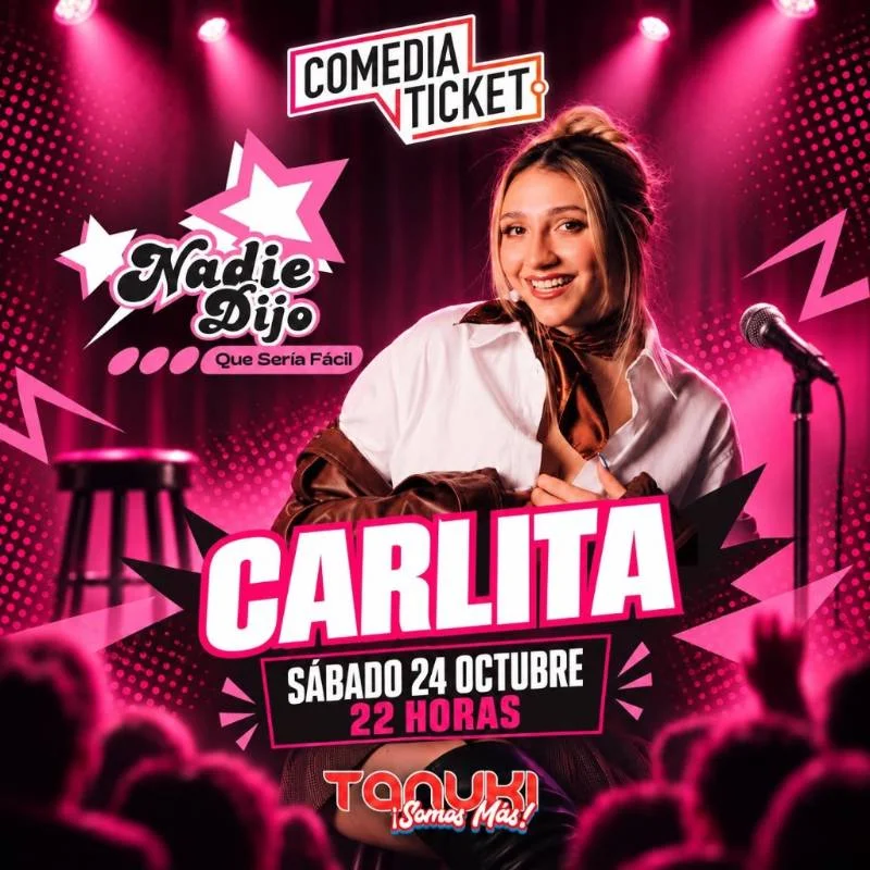 Carlita presenta ¡“Nadie dijo que sería fácil” en Temuco!