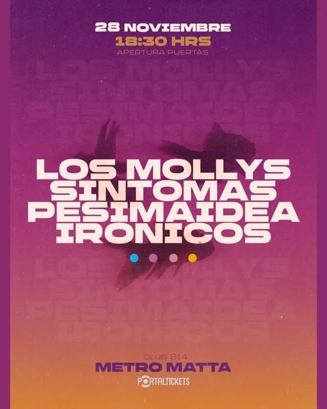 Mollys + Pesimaidea + Sintomas + Ironicos En Club Musical 814