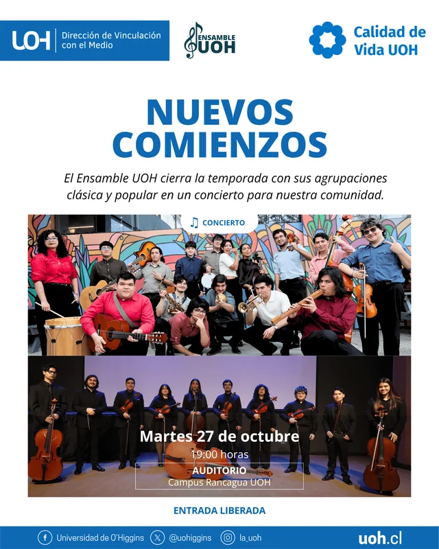 Concierto Ensamble UOH: Nuevos Comienzos