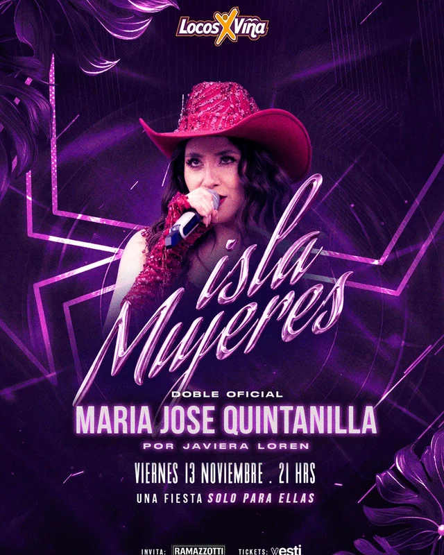 𖤣 ISLA MUJERES  𖤣 en Locos x Viña bar | Viernes 13 Noviembre, 2026