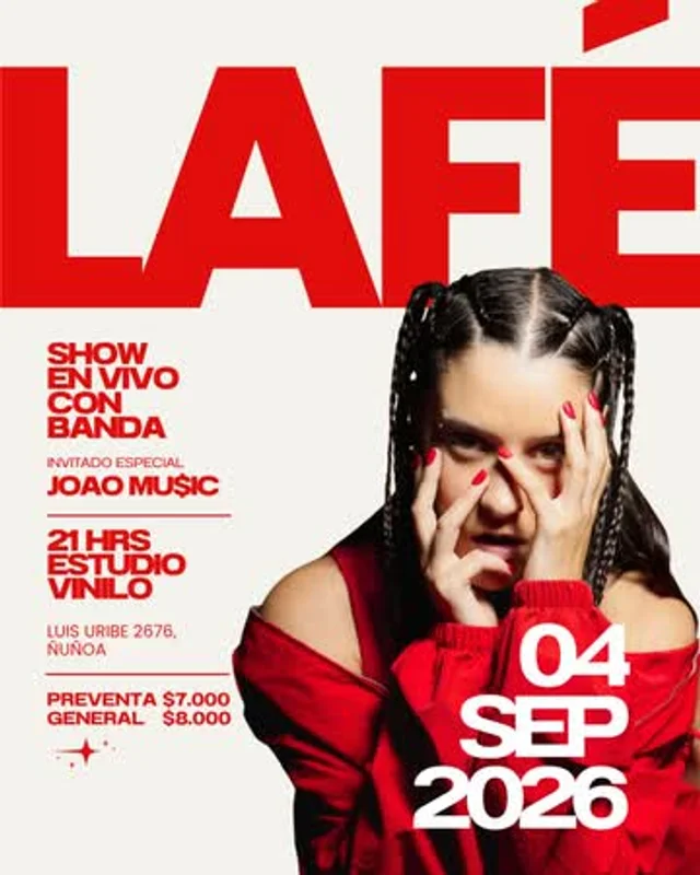Lafé: Pura Actitud Stgo En Estudio Vinilo
