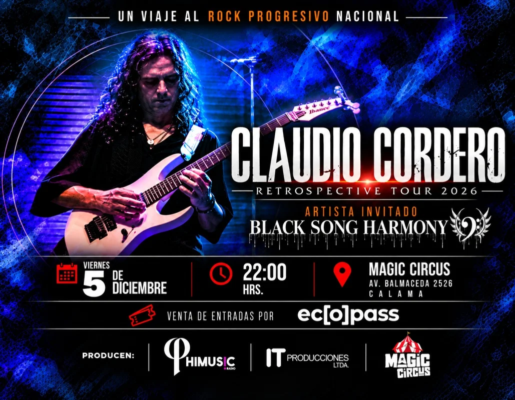 Claudio Cordero – Retrospective Tour 2026 | Calama