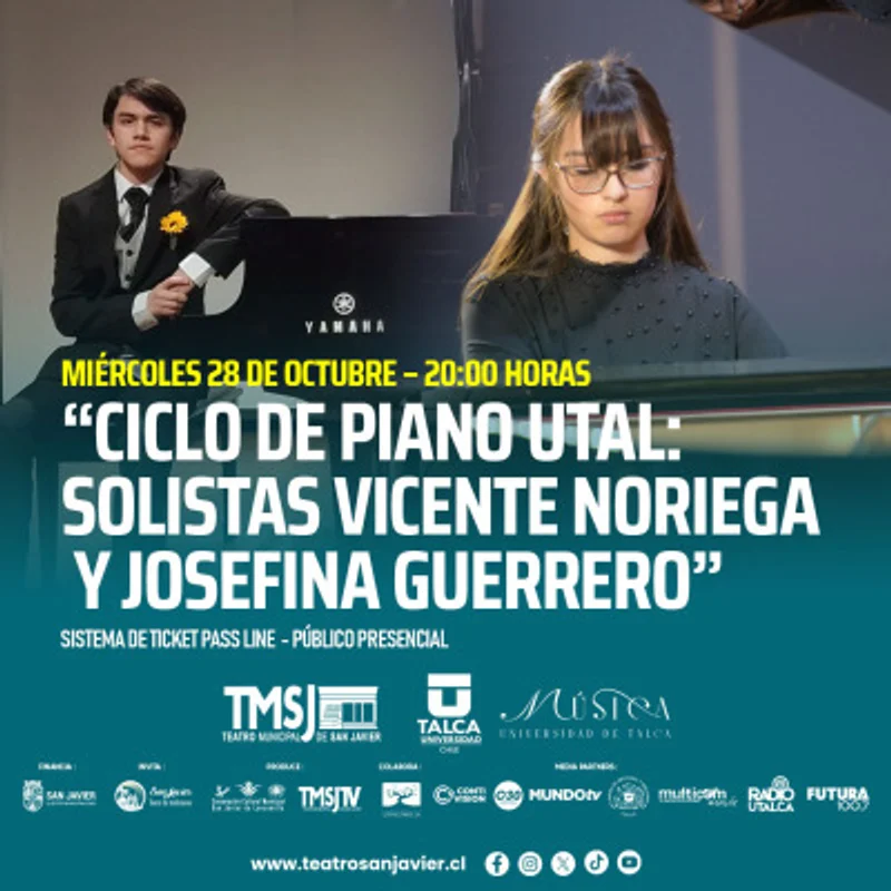 Ciclo de Piano UTAL: Vicente Noriega y Josefina Guerrero