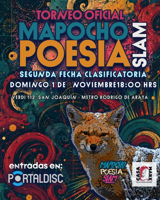 Torneo Mapocho Poesía Slam 2026 Fecha 2 En Casa Marx