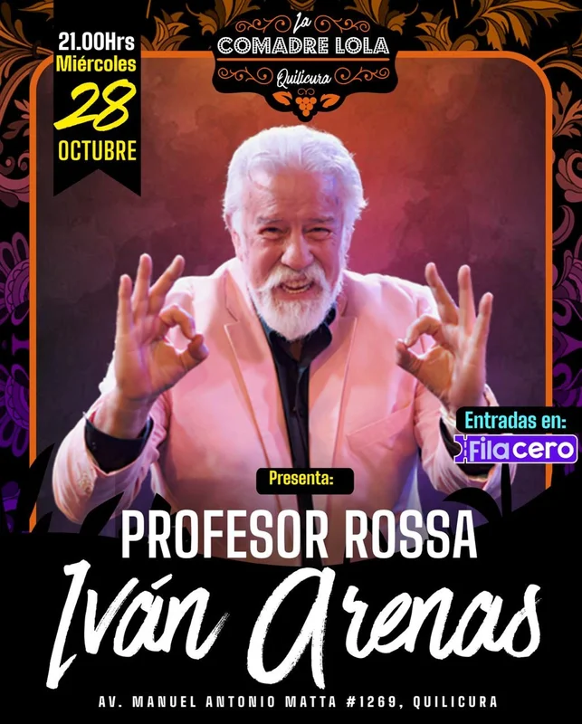 Iván Arenas: Profesor Rossa en Vivo