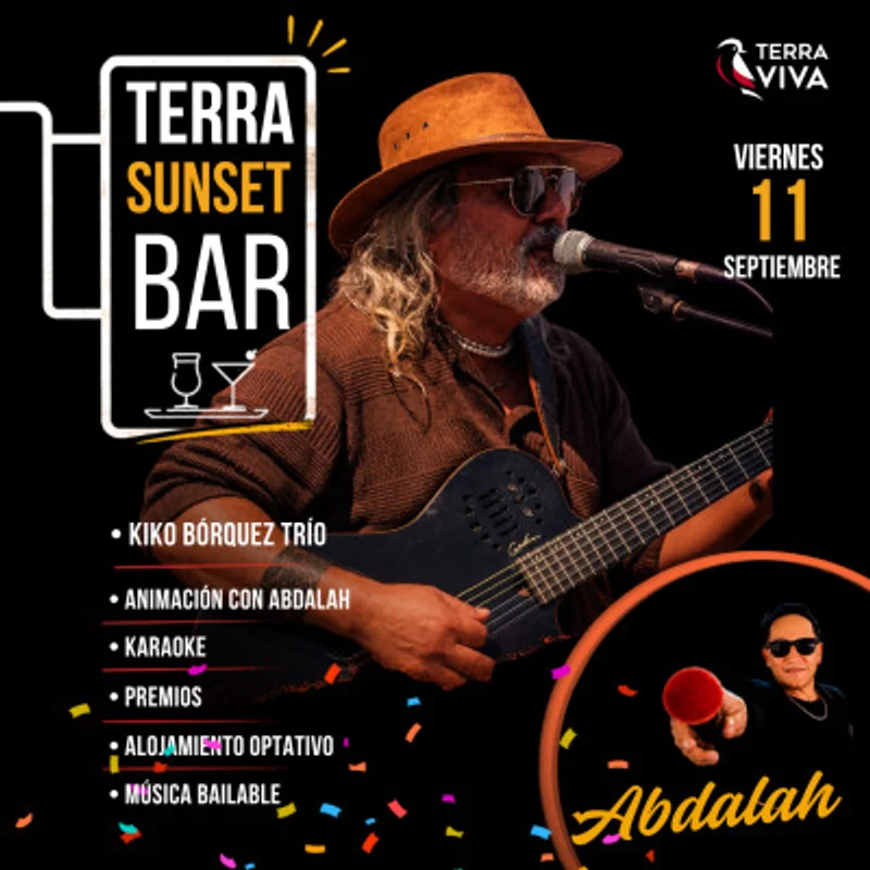 Terra Sunset Bar Con Kiko Bórquez Trio y Abdalah