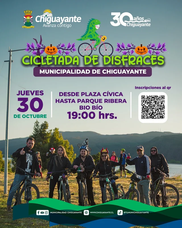 Cicletada Familiar de Disfraces Municipalidad de Chiguayante 2026