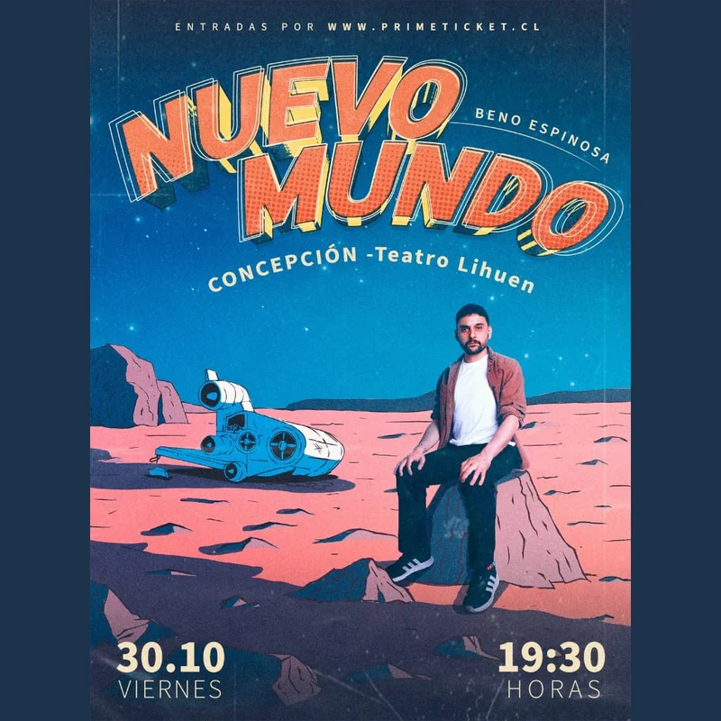 Beno Espinosa presenta "nuevo mundo" en Teatro Lihuén