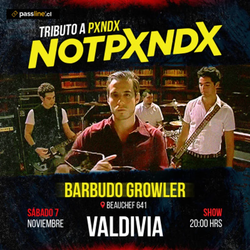 NOTPXNDX en vivo en BARBUDO GROWLER