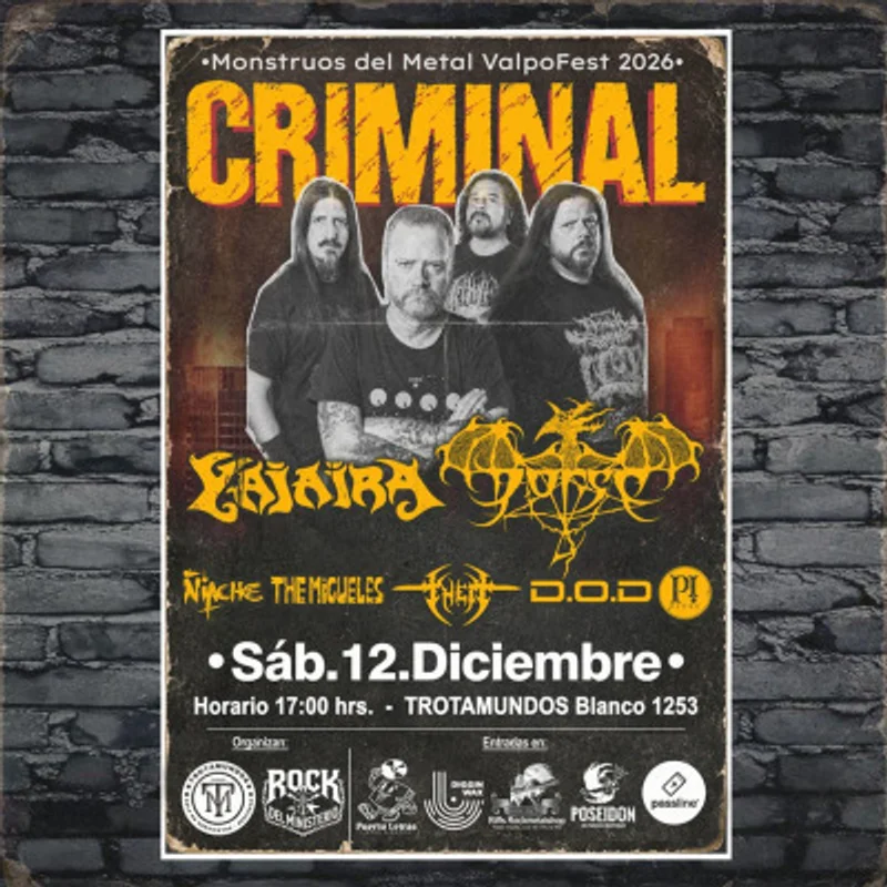 Criminal - Yajaira - Dorso en Trotamundos Valparaíso