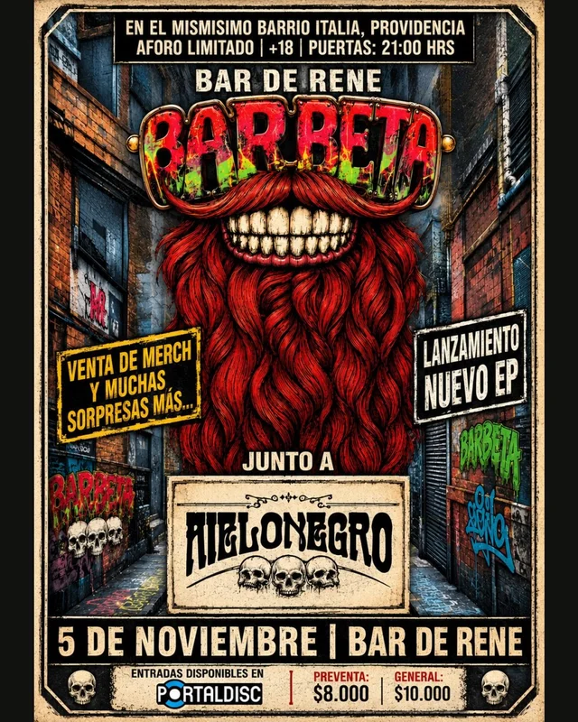 Barbeta + Hielo Negro En Bar De René
