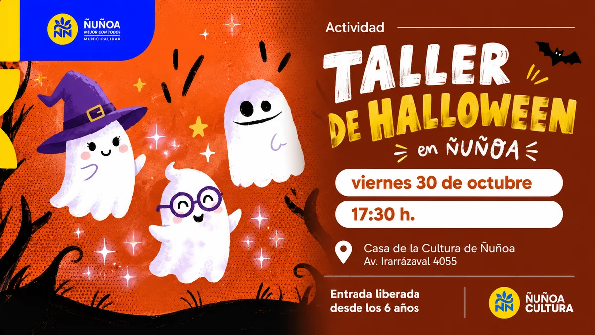Taller de Halloween en Ñuñoa con Fabián Rivas