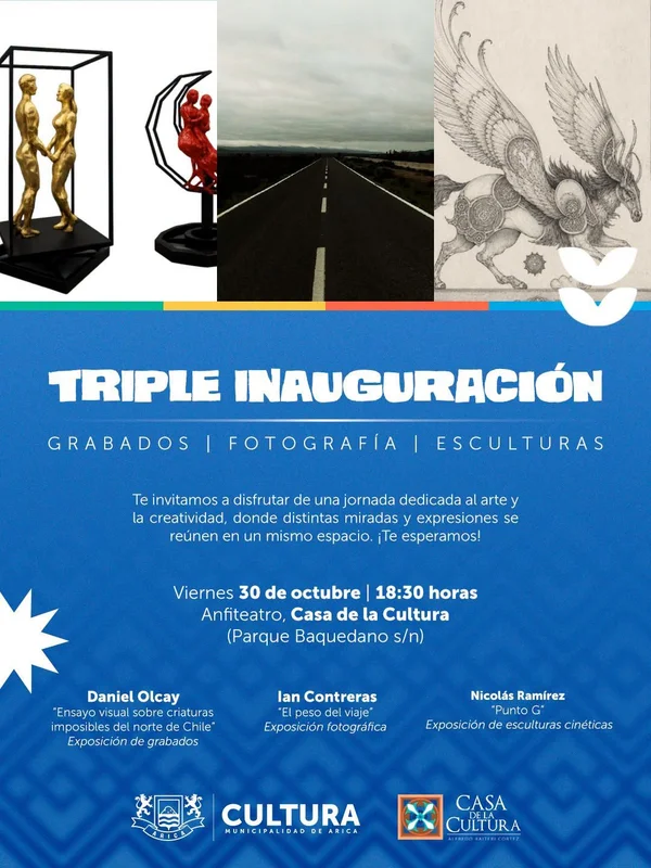 Triple Inauguración en la Casa de la Cultura