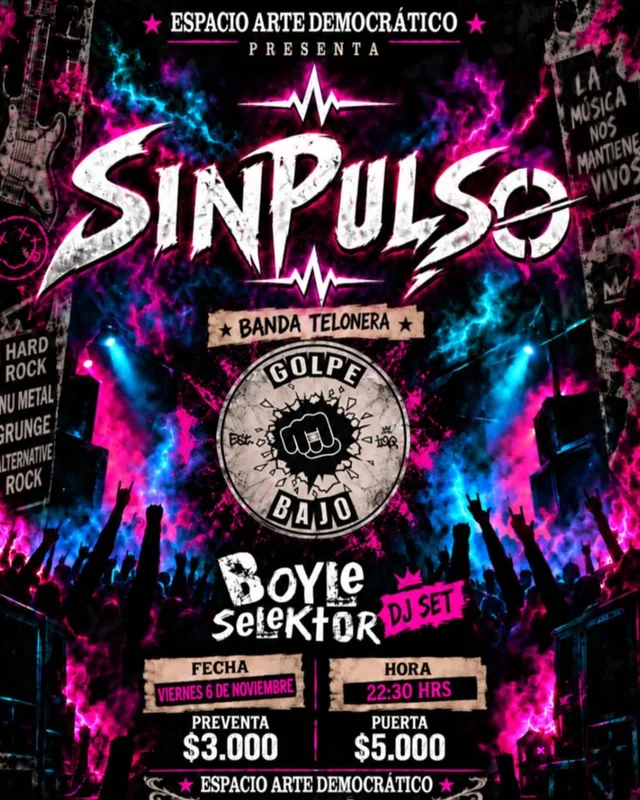 Noche De Rock Y Metal En El Democrático!, Iquique