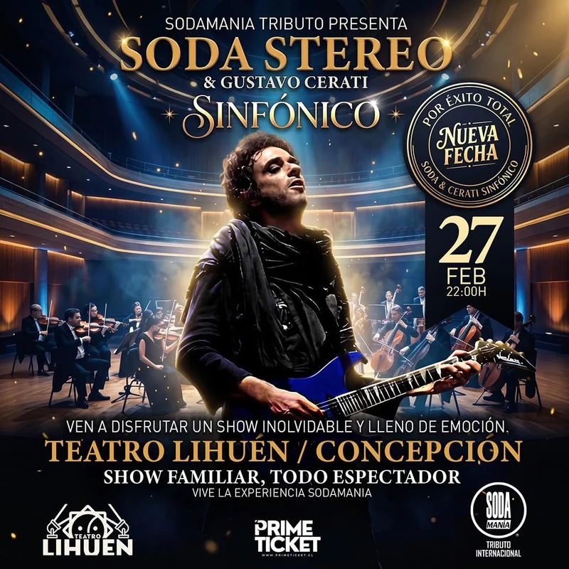 Sodamanía presenta Soda Stereo y Gustavo Cerati sinfónico