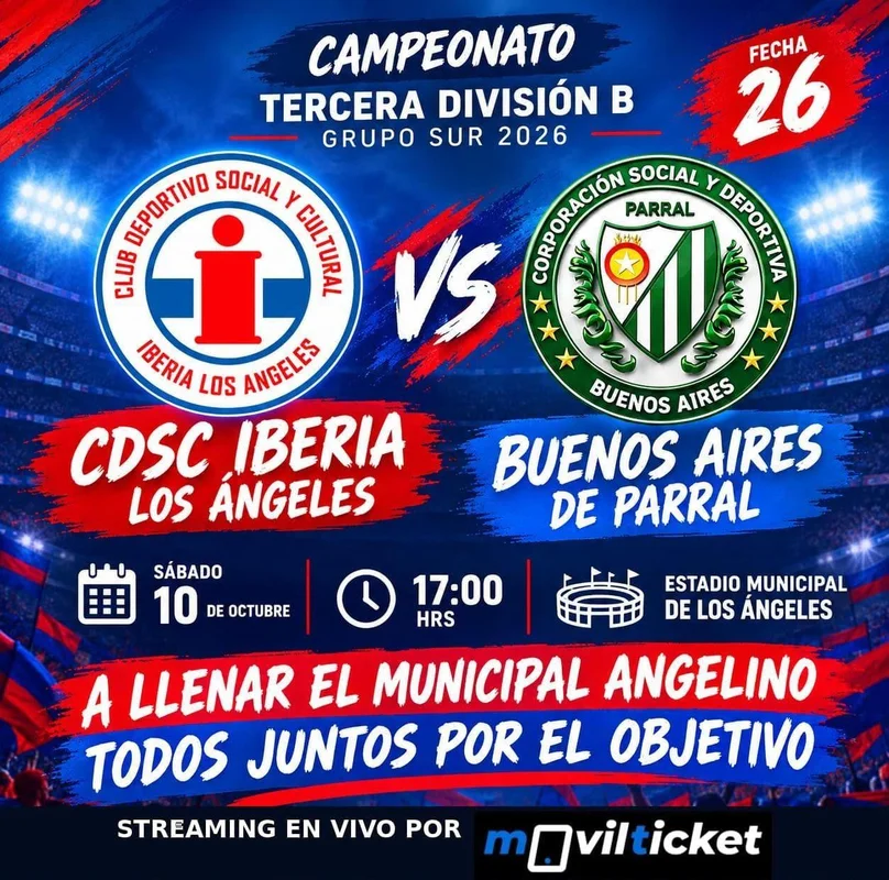 CDSC Iberia los Ángeles V/S Buenos Aires de Parral